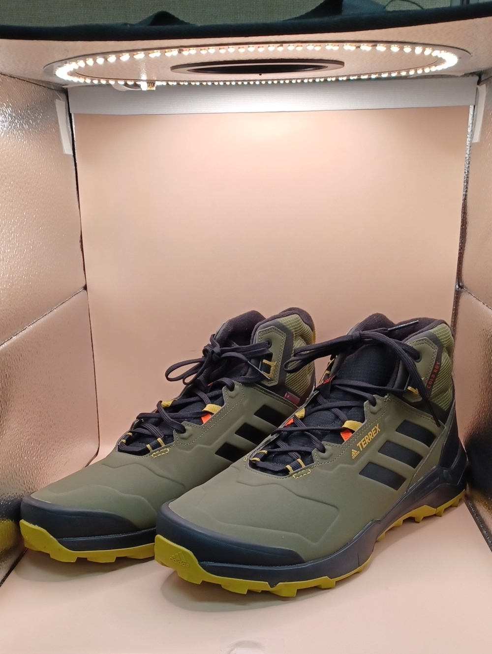 Adidas Terrex AX4 Mid Beta Hiking Boot-Green Men Size 14 US GY3158